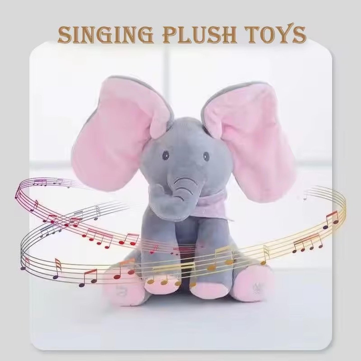 Soft Peekaboo Elephant Plush – Baby Toy Gift