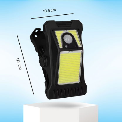 Solar Clip Lamp – Outdoor Waterproof Light with Motion Sensor & Warm Modes