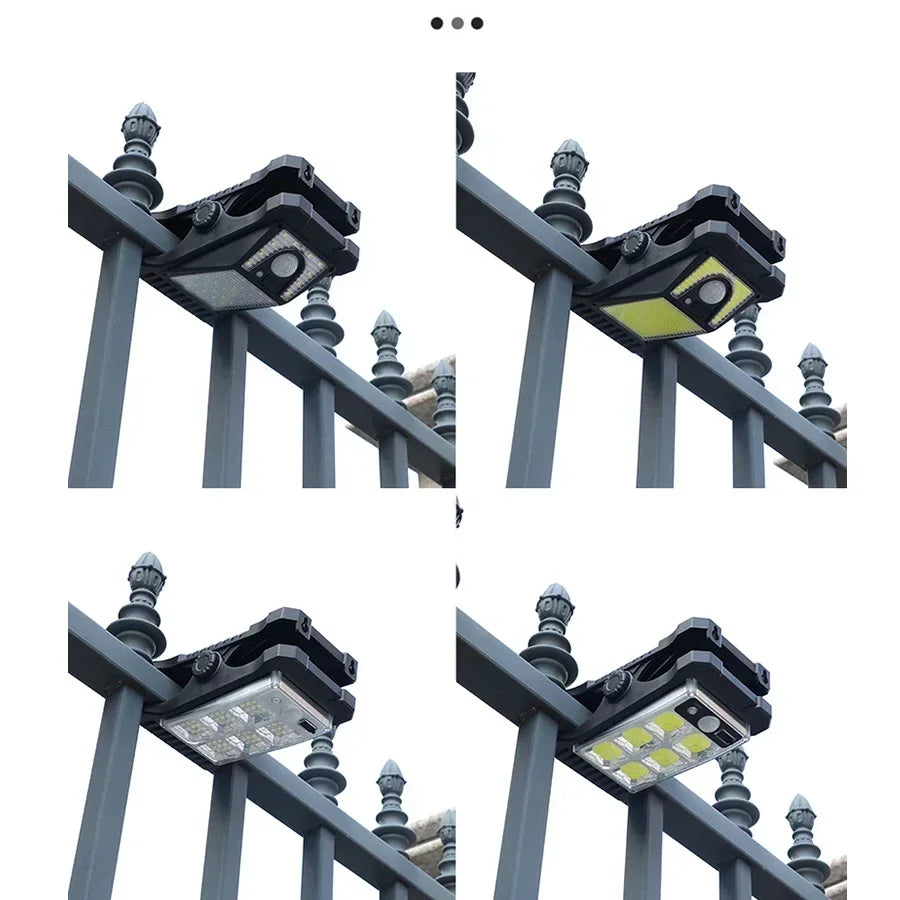 Solar Clip Lamp – Outdoor Waterproof Light with Motion Sensor & Warm Modes